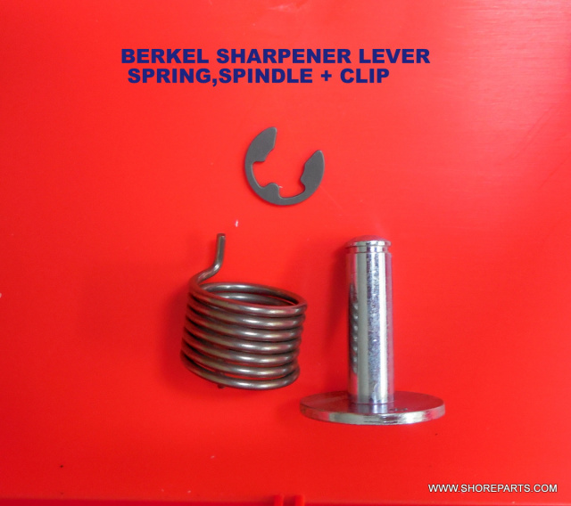 BERKEL SHARPENER 807-817-808-818-909-919   SPRING, SPINDLE + CLIP